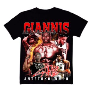 Giannis Antetokounmpo Milwaukee Bucks Basketball Shirt