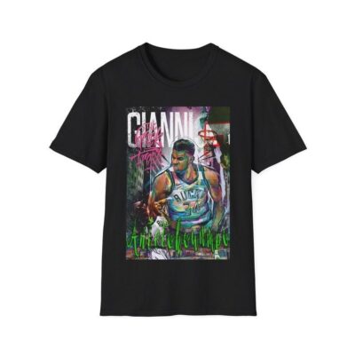 Giannis Antetokounmpo Vintage 90s Bucks Shirt