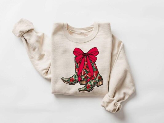 Have A Boot Scootin Coquette Boots Sweatshirt