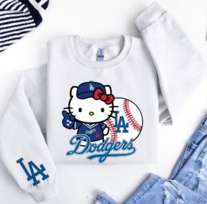 Hello Kitty LA Dodgers Baseball Sweatshirt