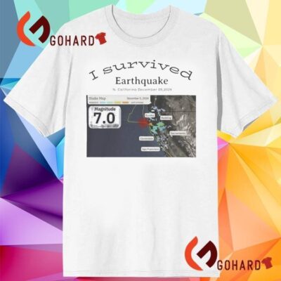 I Survived Earthquake In California December 5 2024 T-shirt