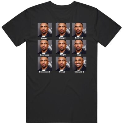 Jalen Hurts 4th And 1 Tush Push Football Fan Shirt