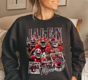 Jalen Milroe Vintage 90s Graphic Style Sweatshirt