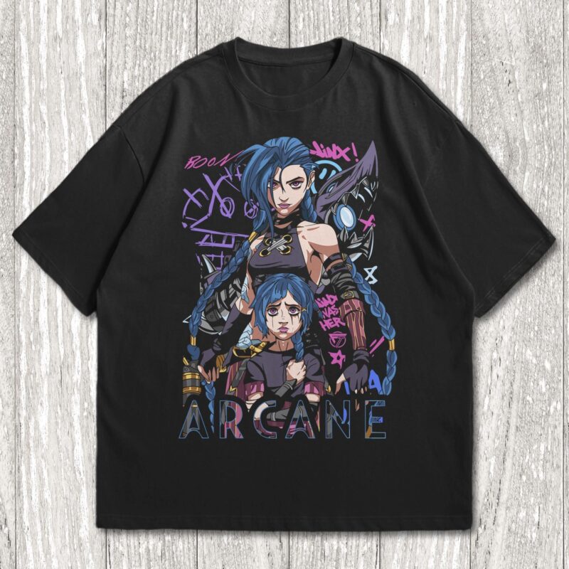 Jinx Arcane Unisex T-Shirt, League Of Legends Fan Shirt