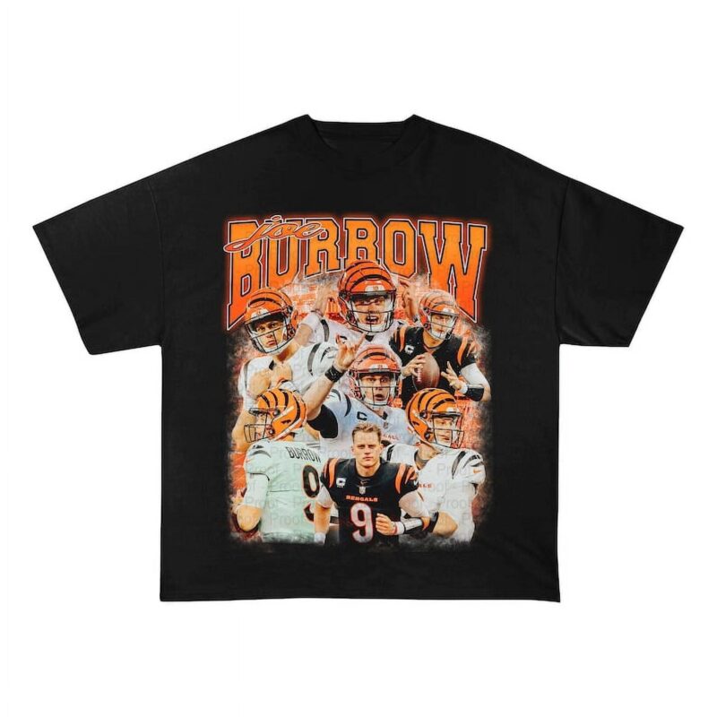 Joe Burrow Classic 90s Graphic Bootleg Shirt