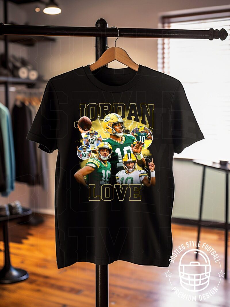 Jordan Love Shirt Football Shirt Bootleg T-Shirt