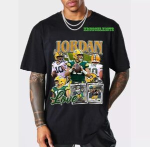 Jordan Love Vintage 90s Graphic Style T-Shirt