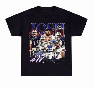 Josh Allen Buffalo Bills Football Vintage 90s Shirt