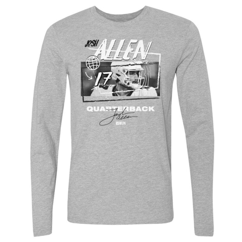 Josh Allen Buffalo Tones Long Sleeve T Shirt