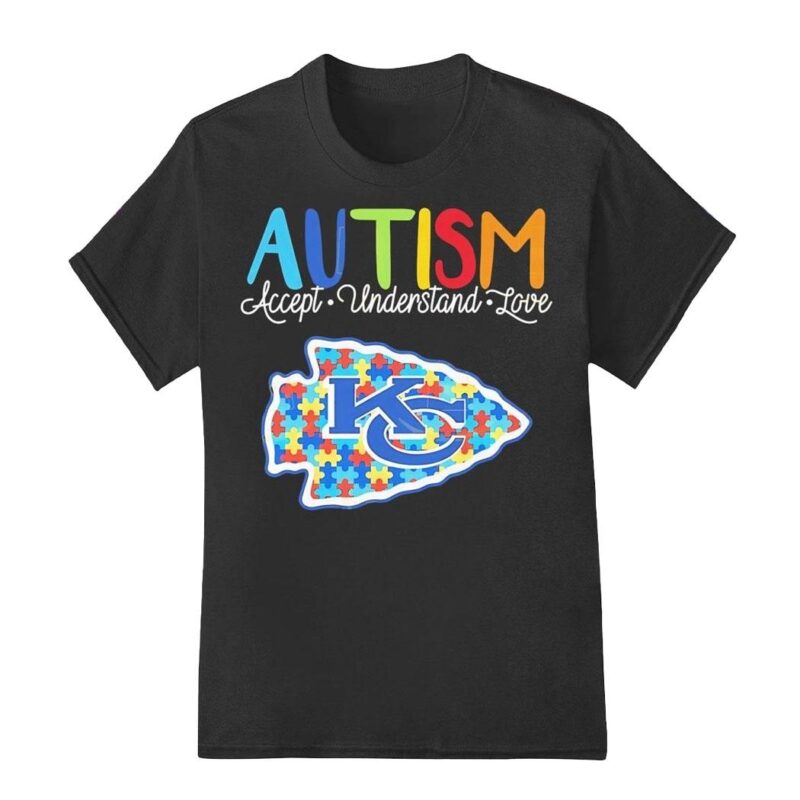 Kansas City Chiefs autism accept understand love shirt