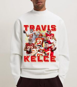 Kelce Travis Kansas City Chiefs Vintage 90s Bootleg Sweatshirt