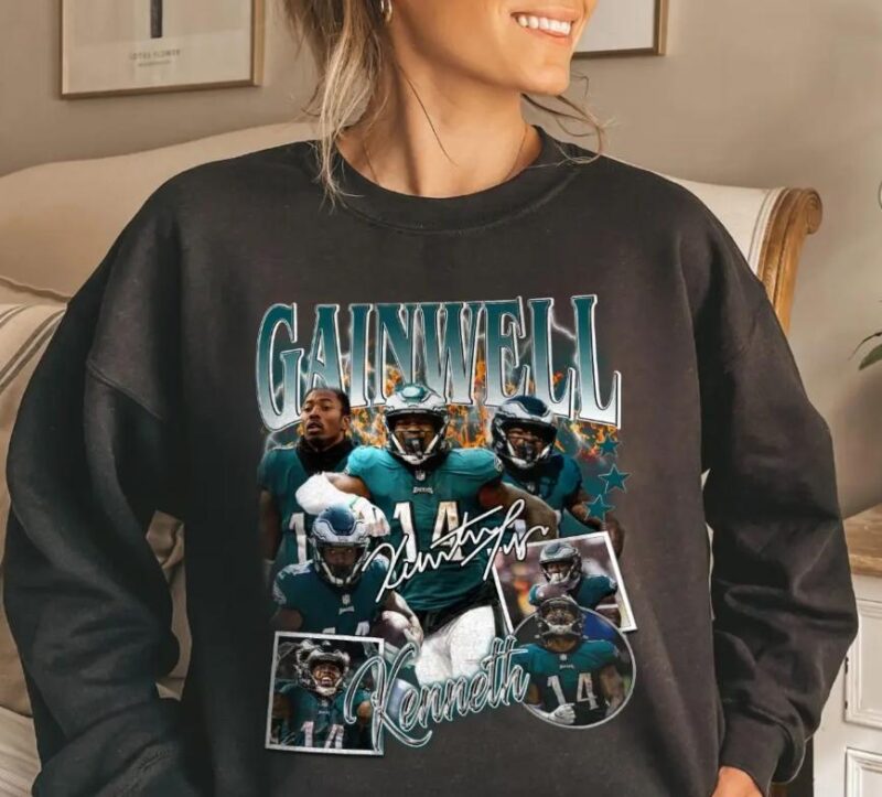 Kenneth Gainwell Vintage 90s Graphic Style Sweatshirt, Football Bootleg Gift