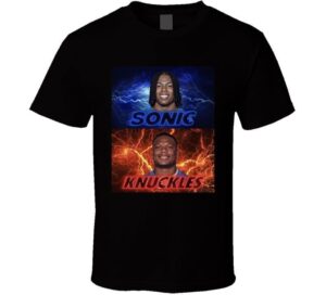 Knuckles David Montgomery And Sonic Jahmyr Gibbs T-Shirt