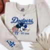 LA Dodger Mickey Baseball Crewneck Sweatshirt