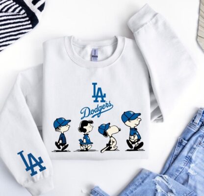 LA Dodger Snoopy Crewneck Sweatshirt