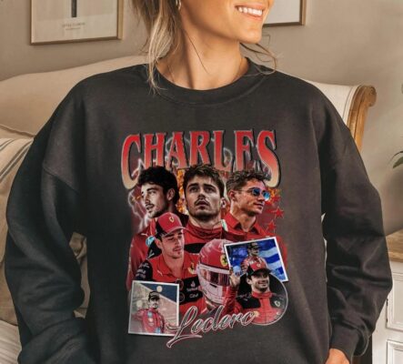 Limited Charles Leclerc Vintage Sweatshirt, Unisex Sweatshirt