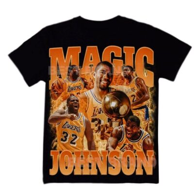 Magic Johnson Athlete Basketball Bootleg Shirt