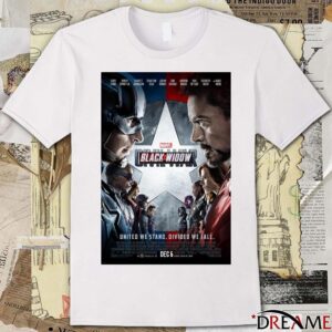 Marvel Rivals Black Widow United We Stand Divided We Fall Dec 6 Poster T-shirt