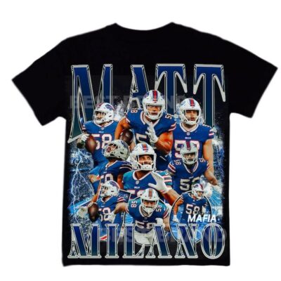 Matt Milano Bootleg Bills Football Shirt