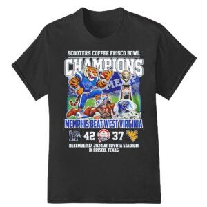 Memphis Tigers Beat West Virginia 2024 Frisco Bowl Champ Shirt