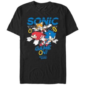 Men's Sonic The Hedgehog Game On Graphic Shirt