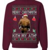 Merry Chrithmith Kith My Ath Mike Tyson Meme Sweater Ugly Christmas