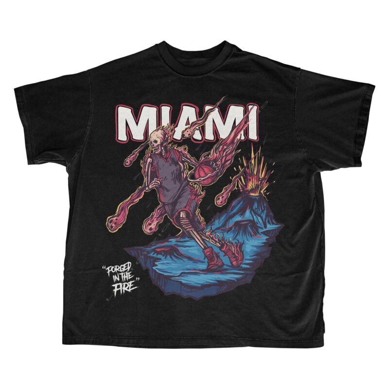 Miami Basketball Graphic T-Shirt