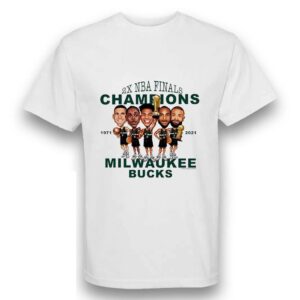 Milwaukee Bucks 2X NBA Finals Champions Shirt