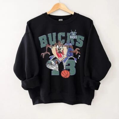 Milwaukee Bucks Tasmanian Devil Basketball Shirt