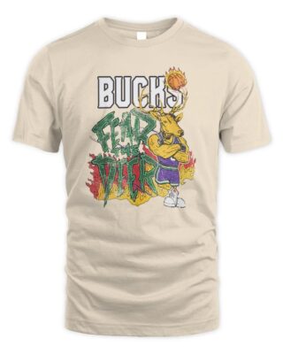 Mitchell And Ness Milwaukee Bucks Fear The Deer Shirt