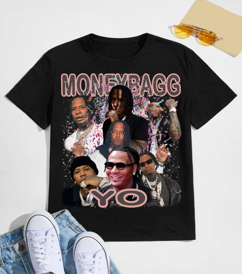 Moneybagg Yo Rapper Vintage 90s Bootleg Shirt