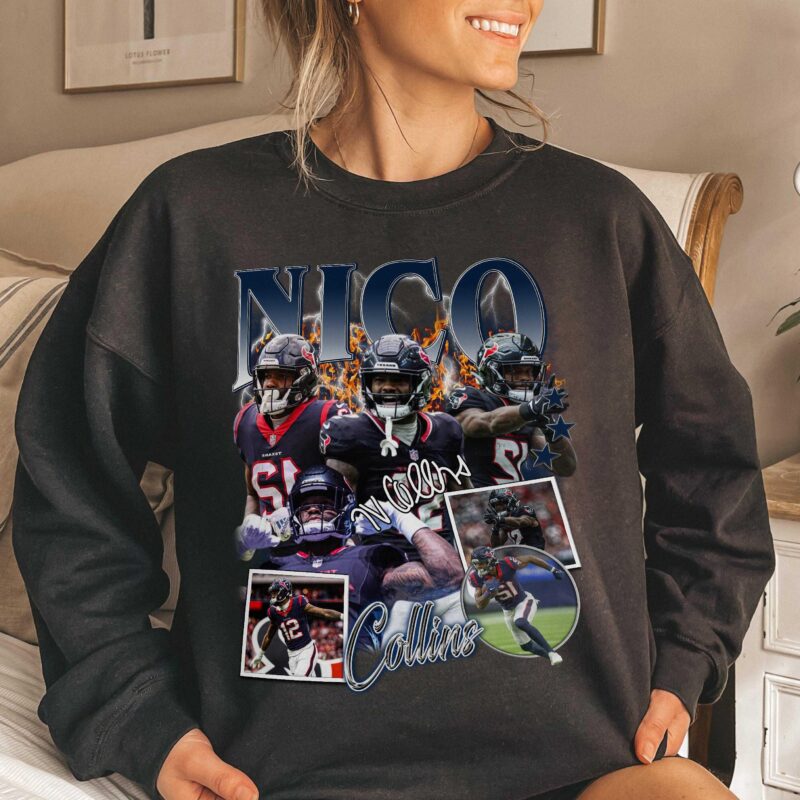 Nico Collins 90s Vintage Bootleg Football T-Shirt