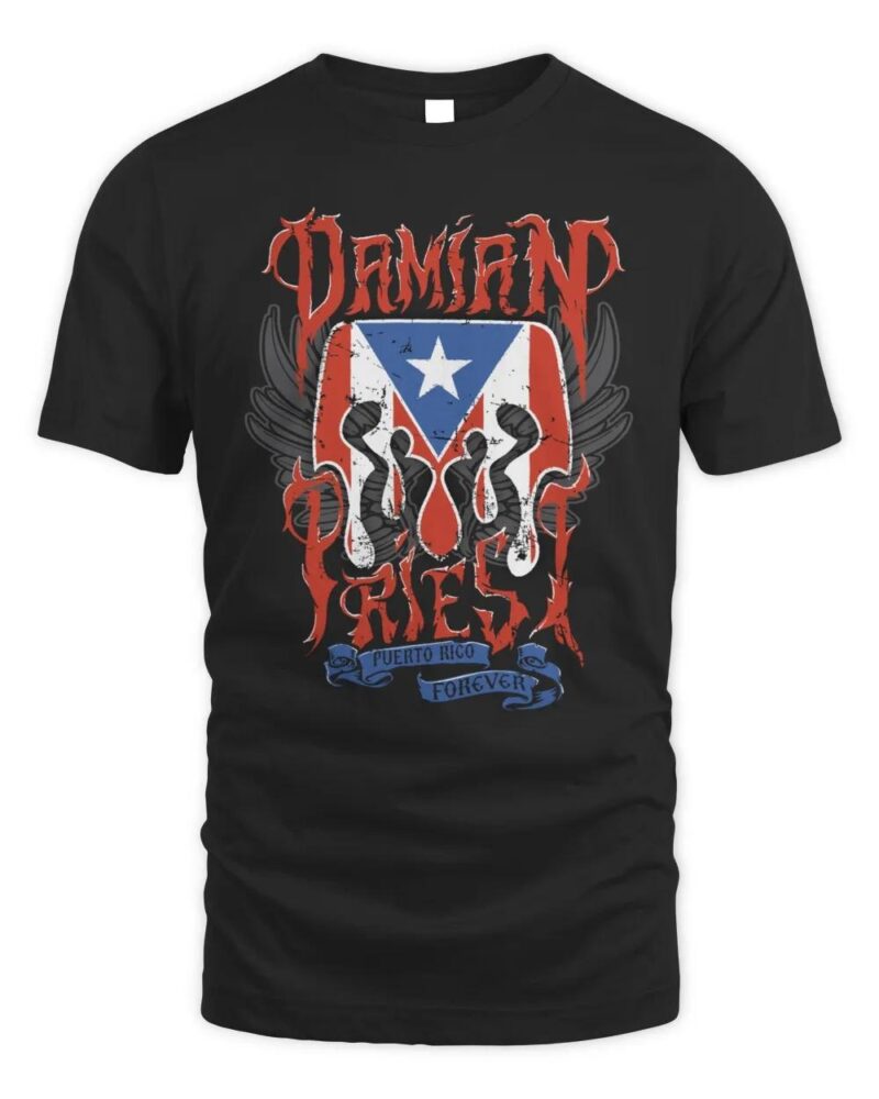 Official Wwe Damian Priest Puerto Rico Forever Shirt