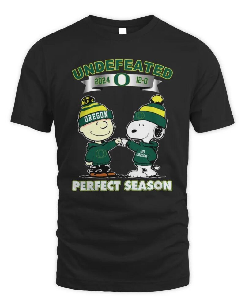 Oregon Football Snoopy Shirt Celebrate the Perfect Season