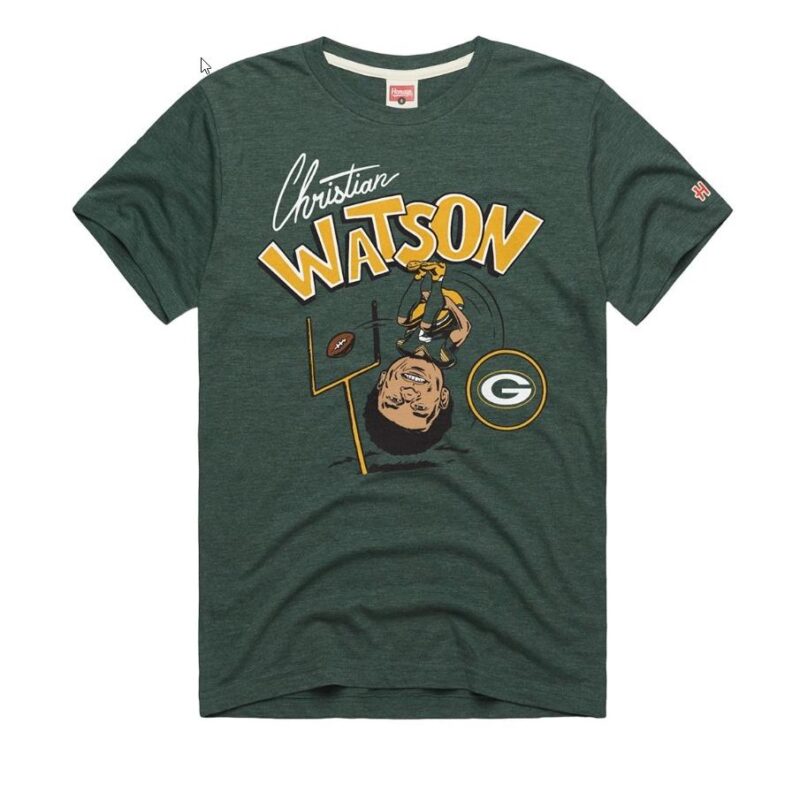 Packers Homage #9 Christian Watson Flip T-Shirt