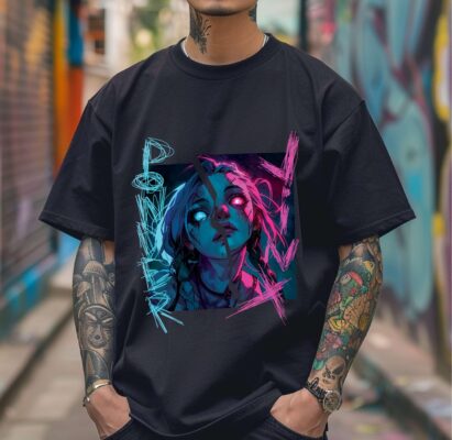 Powder Jinx Caitlyn Vi Arcane League Of Legends T-Shirt