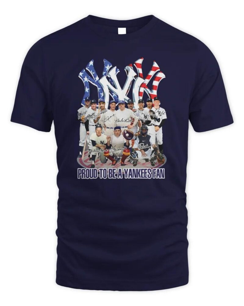 Proud Yankees Fan Shirt Legendary Team Logo Style