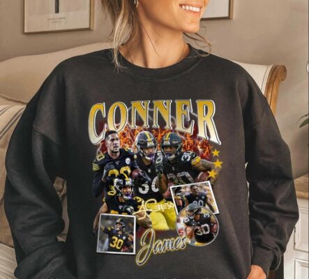 Retro James Conner Football Unisex Mineral Wash Sweatshirt