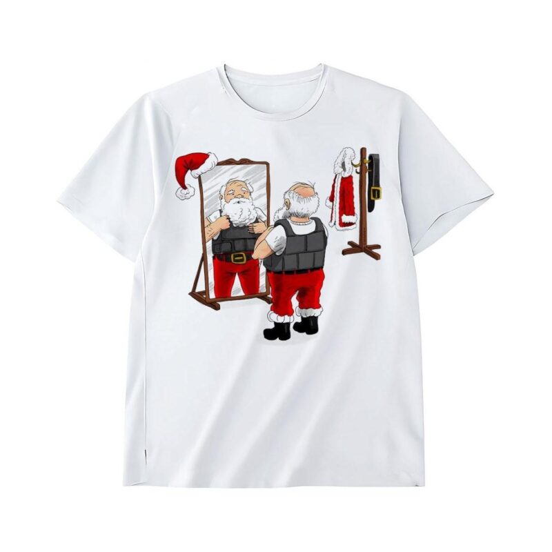 Santa Claus Rocks a Bulletproof Vest Shirt