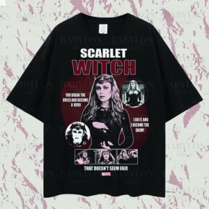 Scarlet Witch Retro Marvel Elizabeth Olsen Shirt