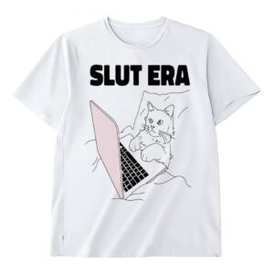 Slut Era Cat Laptop Shirt