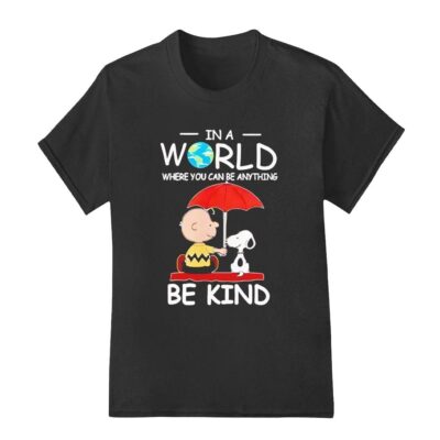 Snoopy and Charlie Brown Peanuts a world shirt