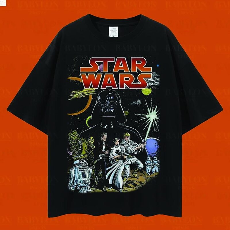 Star Wars A New Hope Faded Shirt