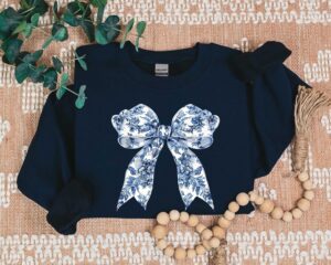 Trendy Coquette Bow Sweatshirt