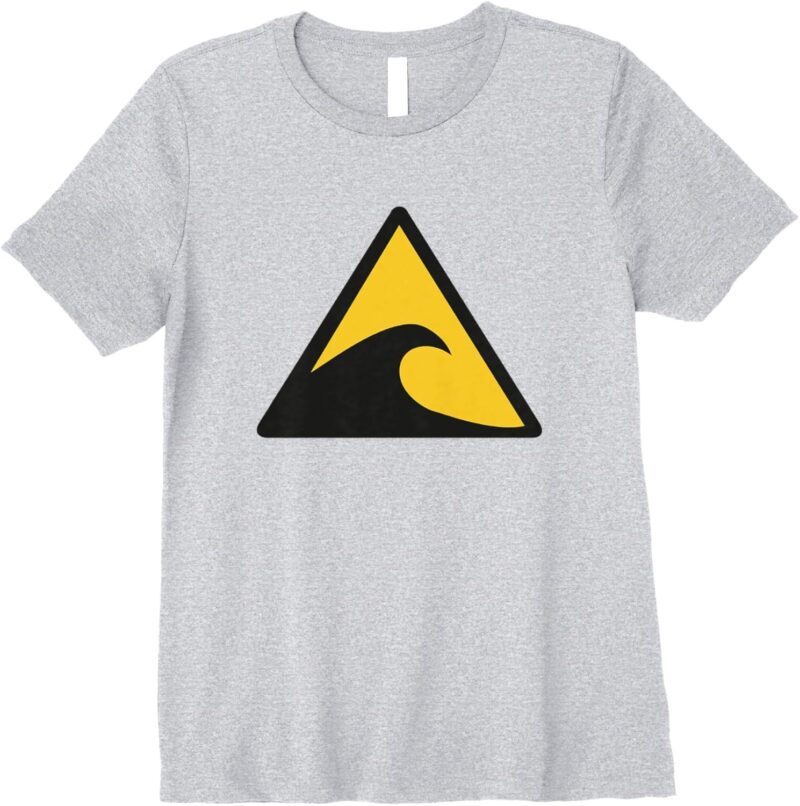 Tsunami Warning Sign Premium T-Shirt