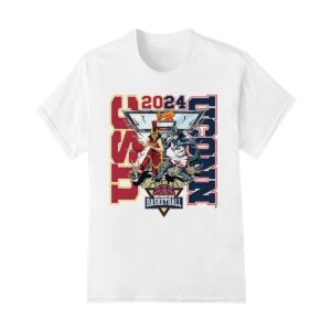 USC Trojans vs UConn Huskies 2024 Womens Basketball Mascot Shirt