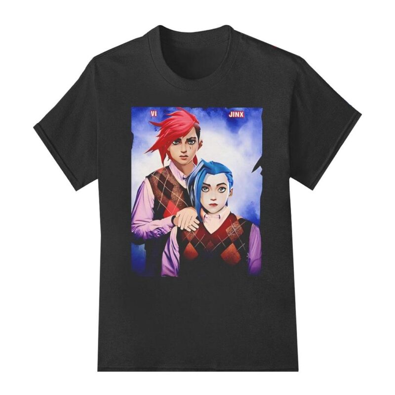 Vi X Jinx League of Legends Step Brothers shirt