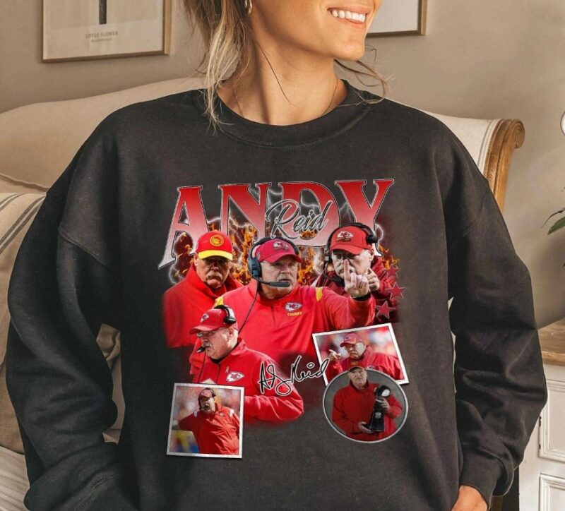 Vintage Andy Reid Sweatshirt, Football Shirt