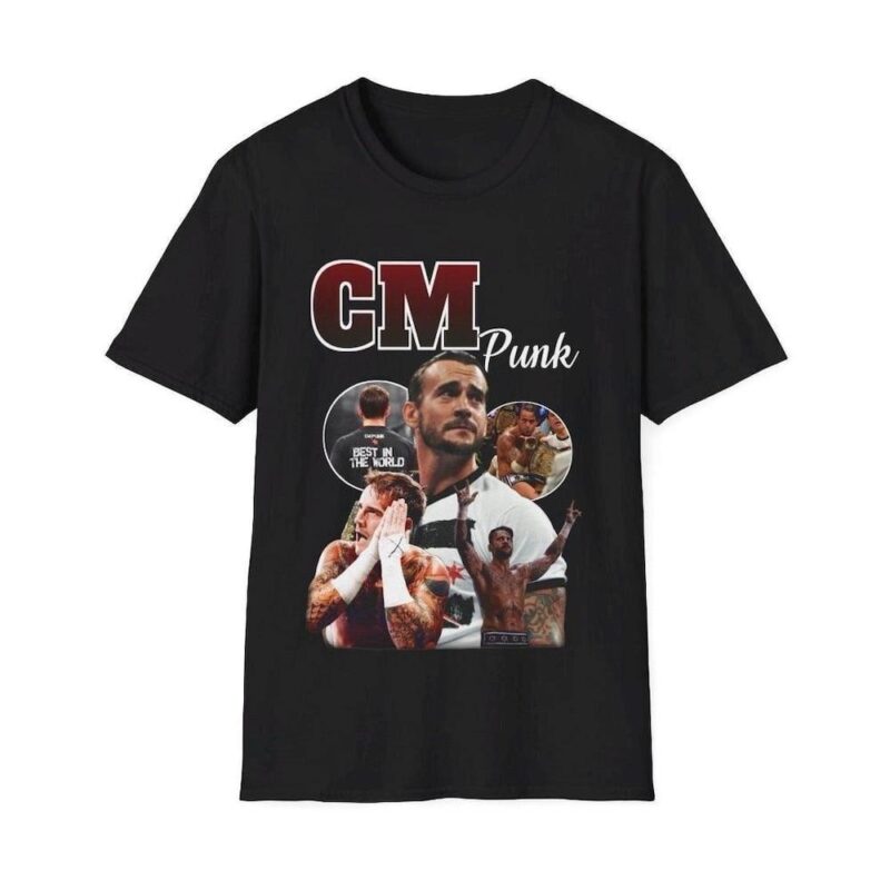 WWE CM Punk 90s Vintage Bootleg Wrestling Shirt