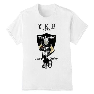 YKB pins the rookie Las Vegas Raiders shirt